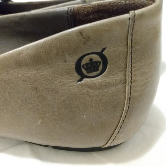 Born Leather Mary Jane Shoes Taupe Beige 9 Classic Ballet Flat Strap Cute - Picture 4 of 14